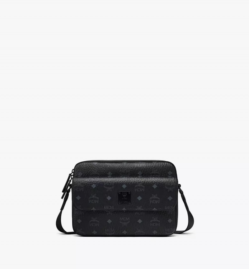 Crossbody Kabelka MCM Worldwide Aren Messenger in Visetos Čierne | 732490-FXG