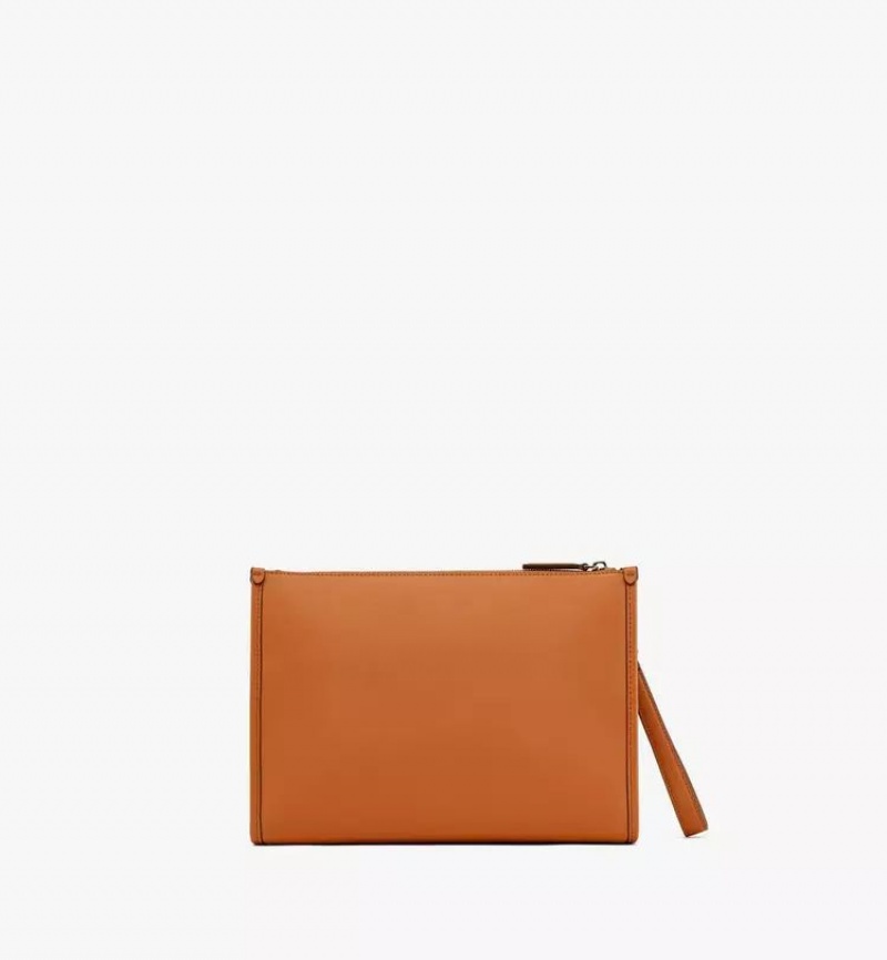 Crossbody Kabelka MCM Worldwide Aren Pouch in Spanish Calf Kozene Hnede | 218579-LTI