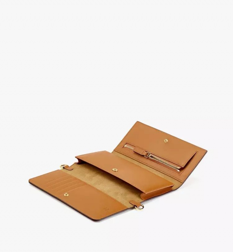 Crossbody Kabelka MCM Worldwide Aren in Visetos Hnede | 812954-UEW