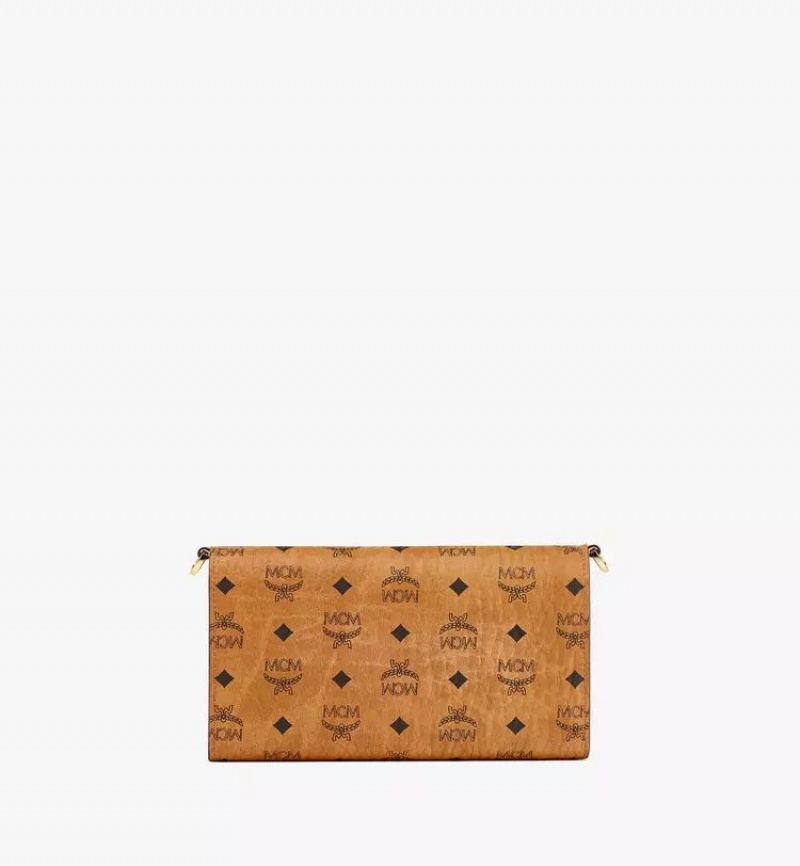 Crossbody Kabelka MCM Worldwide Aren in Visetos Hnede | 812954-UEW