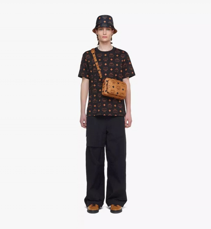 Crossbody Kabelka MCM Worldwide Aren in Maxi Visetos Hnede | 138670-GSD
