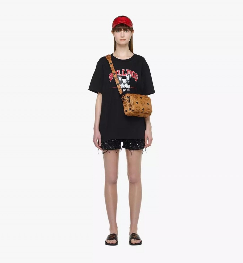 Crossbody Kabelka MCM Worldwide Aren in Maxi Visetos Hnede | 138670-GSD