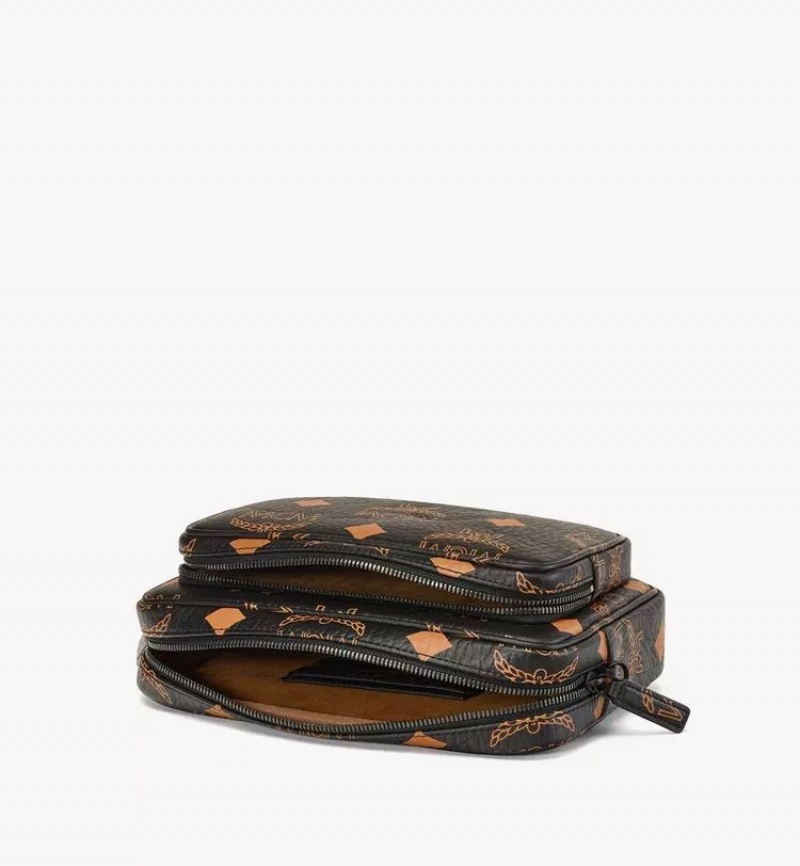 Crossbody Kabelka MCM Worldwide Aren in Maxi Visetos Čierne | 839724-GDH