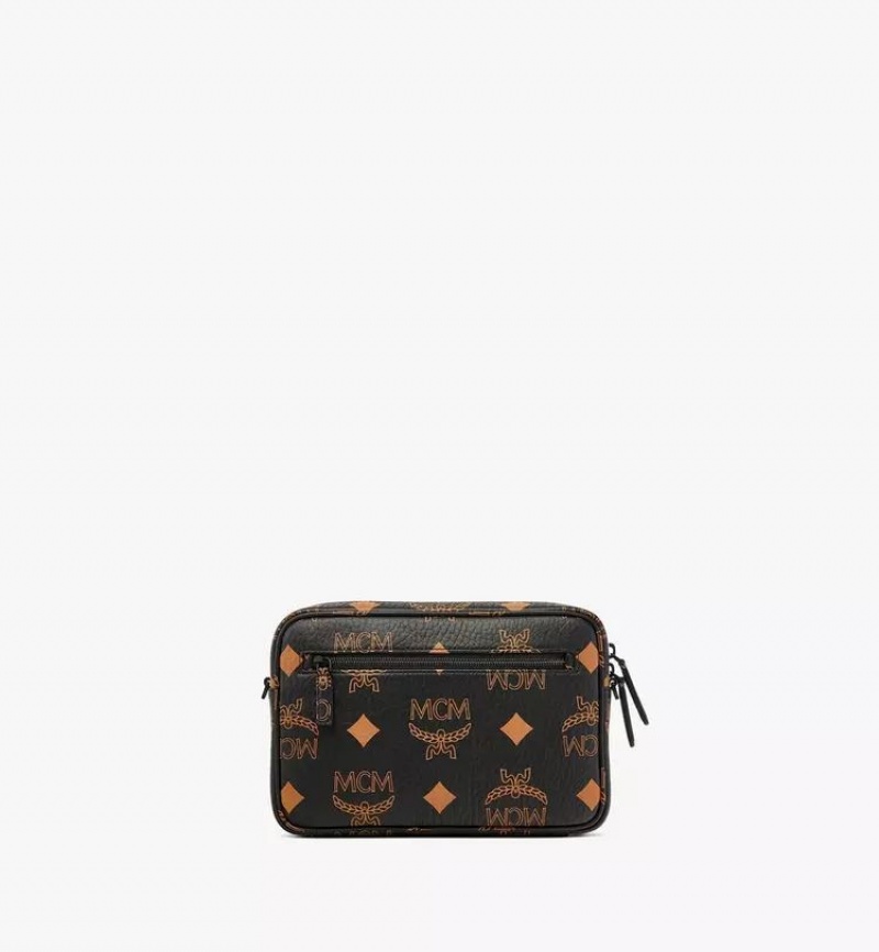Crossbody Kabelka MCM Worldwide Aren in Maxi Visetos Čierne | 839724-GDH
