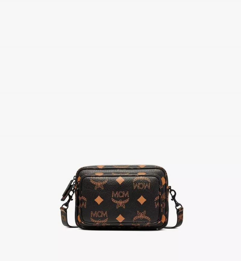 Crossbody Kabelka MCM Worldwide Aren in Maxi Visetos Čierne | 839724-GDH