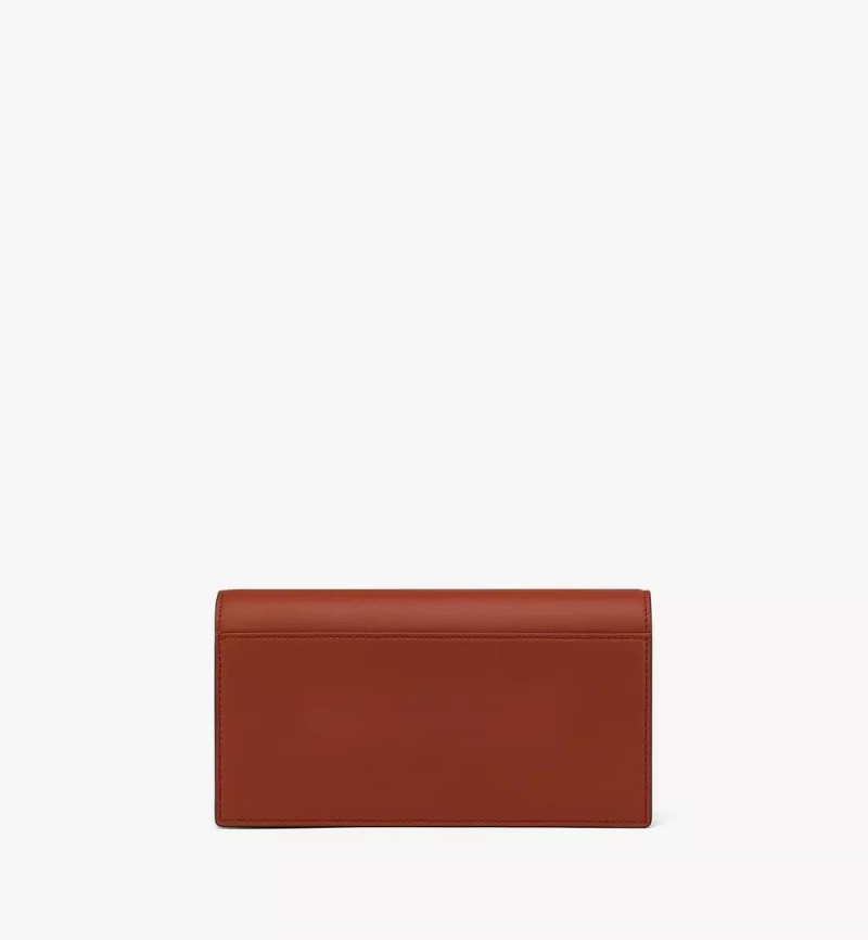 Crossbody Kabelka MCM Worldwide Diamond Chain in Spanish Calf Kozene Hnede | 083974-TRG