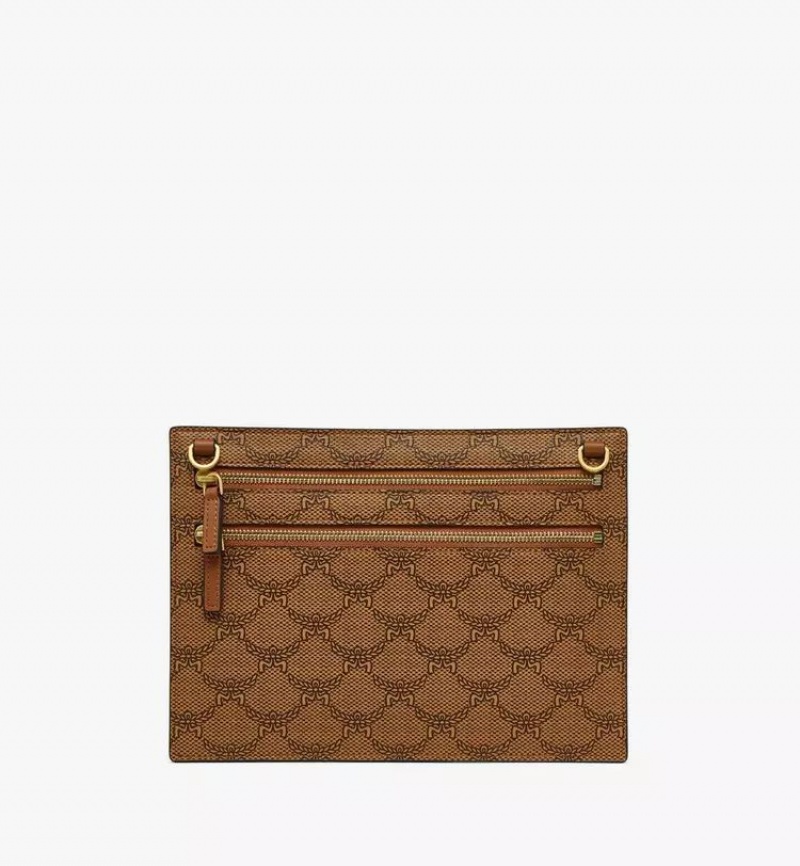 Crossbody Kabelka MCM Worldwide Himmel Pouch in Lauretos Hnede | 451972-BIG
