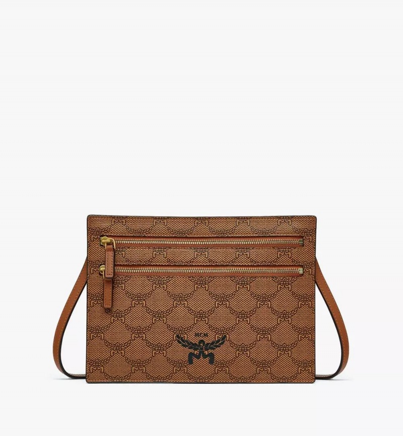 Crossbody Kabelka MCM Worldwide Himmel Pouch in Lauretos Hnede | 451972-BIG