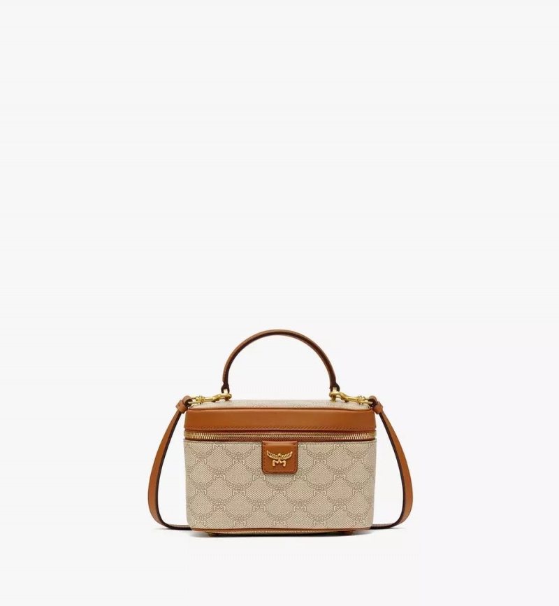 Crossbody Kabelka MCM Worldwide Himmel Vanity in Lauretos Béžové | 982574-MJU