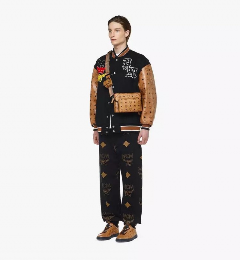 Crossbody Kabelka MCM Worldwide Klassik Multifunkčný in Visetos Hnede | 486907-CHQ