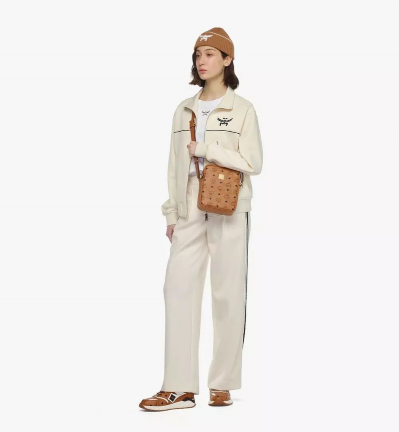 Crossbody Kabelka MCM Worldwide Klassik in Visetos Hnede | 495068-BUY