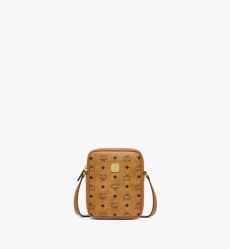 Crossbody Kabelka MCM Worldwide Klassik in Visetos Hnede | 495068-BUY