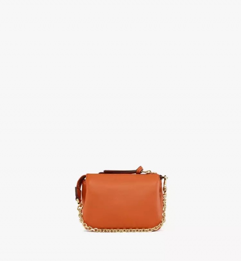 Crossbody Kabelka MCM Worldwide Mode Travia in Spanish Calf Kozene Hnede | 348269-FAI