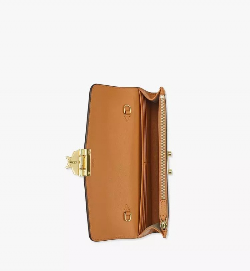 Crossbody Kabelka MCM Worldwide Tracy Chain in Visetos Hnede | 971368-CIU