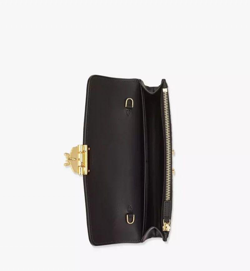 Crossbody Kabelka MCM Worldwide Tracy Chain in Visetos Čierne | 896430-RGQ
