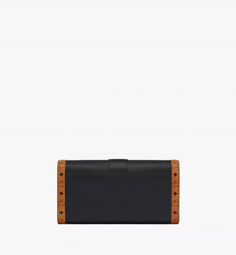 Crossbody Kabelka MCM Worldwide Tracy Chain in Kozene Visetos Mix Čierne | 061384-OGE