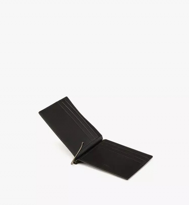 Dvojdielna Peňaženka MCM Worldwide Money Clip in Maxi Visetos Čierne | 573026-CJW