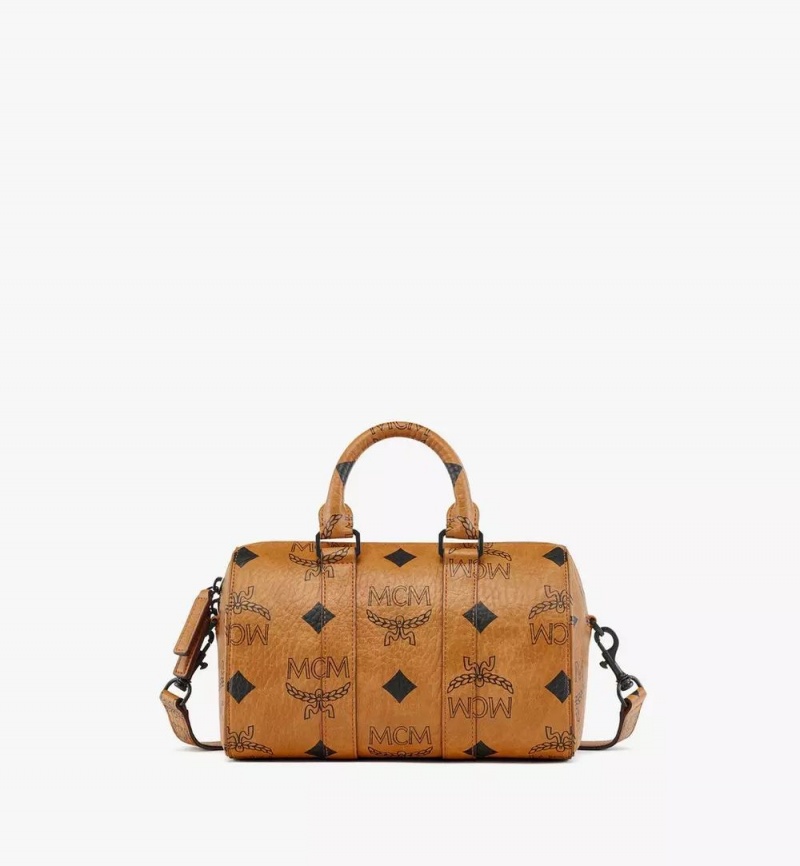 Kabelka MCM Worldwide Aren Boston in Maxi Visetos Hnede | 637912-ZJR