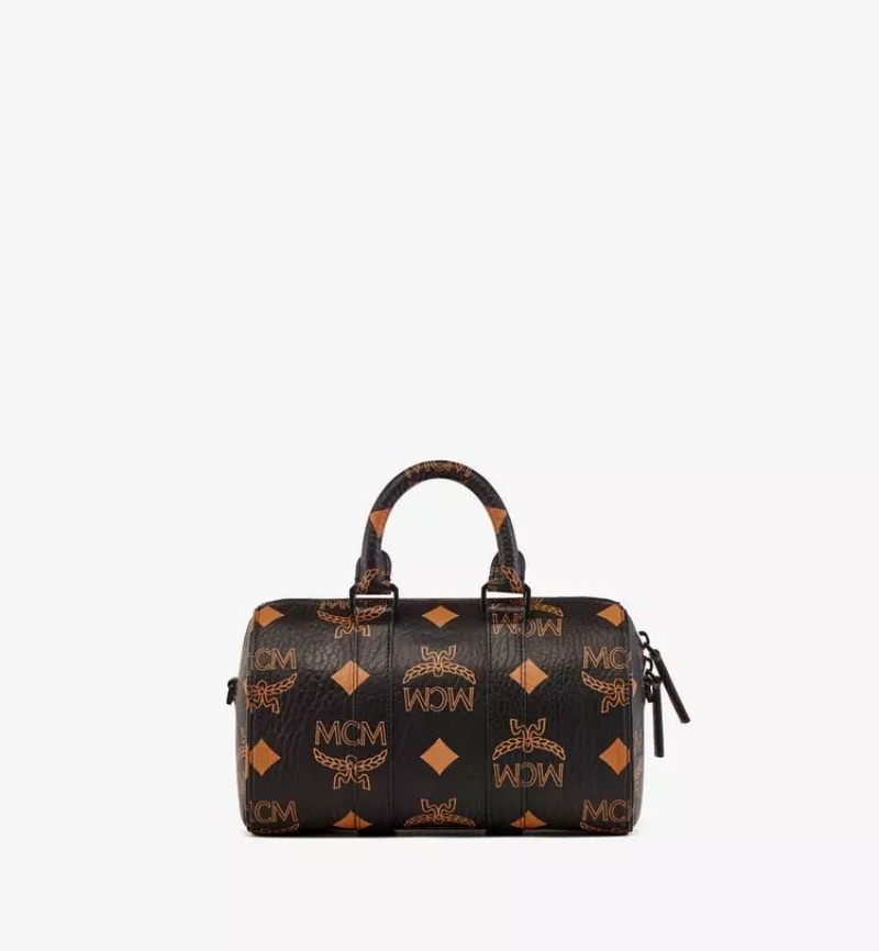 Kabelka MCM Worldwide Aren Boston in Maxi Visetos Čierne | 604329-HCB