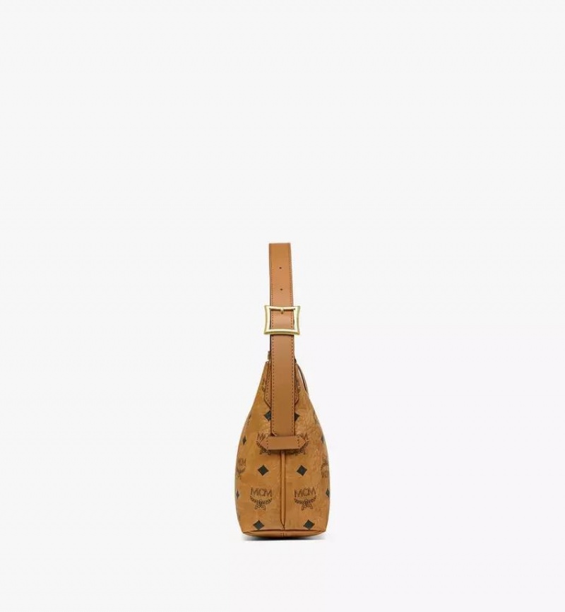 Kabelka MCM Worldwide Aren Hobo in Visetos Hnede | 329501-BQD