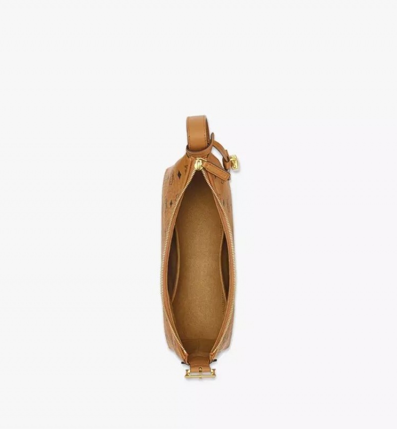 Kabelka MCM Worldwide Aren Hobo in Visetos Hnede | 329501-BQD