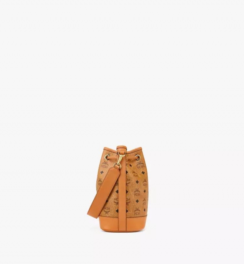 Kabelka MCM Worldwide Dessau Drawstring in Visetos Hnede | 583720-BTG