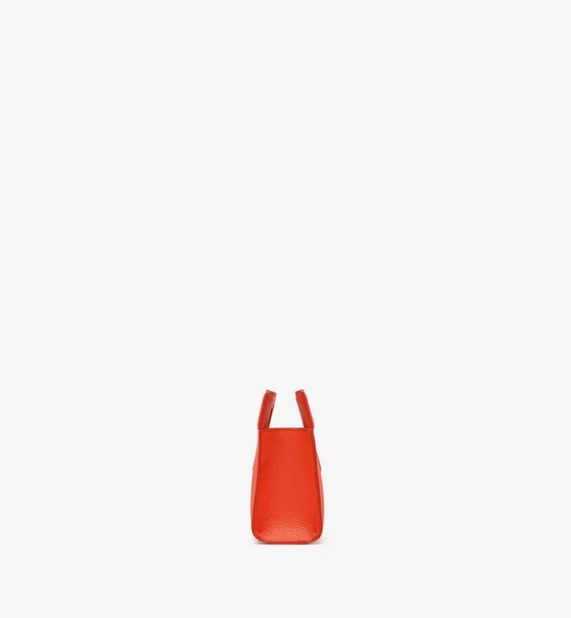Kabelka MCM Worldwide Diamond in Embossed Kozene Oranžové | 928015-KBV