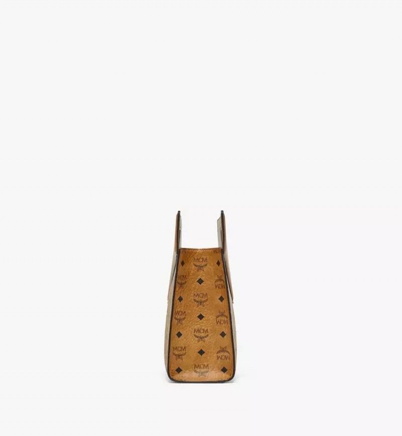 Kabelka MCM Worldwide Diamond in Visetos Kozene Mix Hnede | 749286-AFD