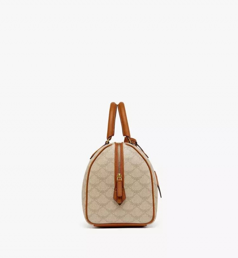 Kabelka MCM Worldwide Ella Boston in Lauretos Béžové | 042896-ZDG