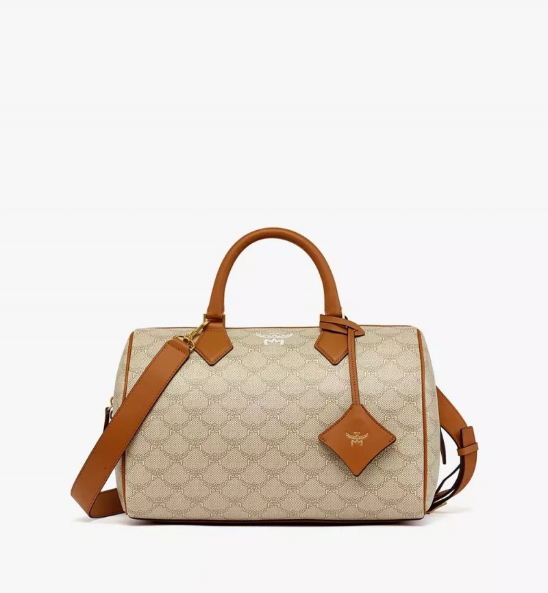 Kabelka MCM Worldwide Ella Boston in Lauretos Béžové | 042896-ZDG