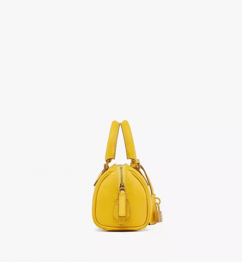Kabelka MCM Worldwide Ella Boston in Maxi Monogram Kozene Žlté | 185260-CKX