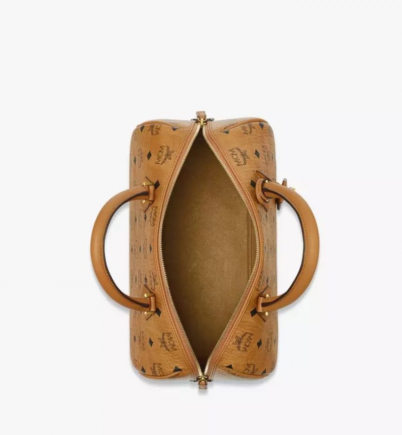 Kabelka MCM Worldwide Ella Boston in Visetos Hnede | 423598-INH