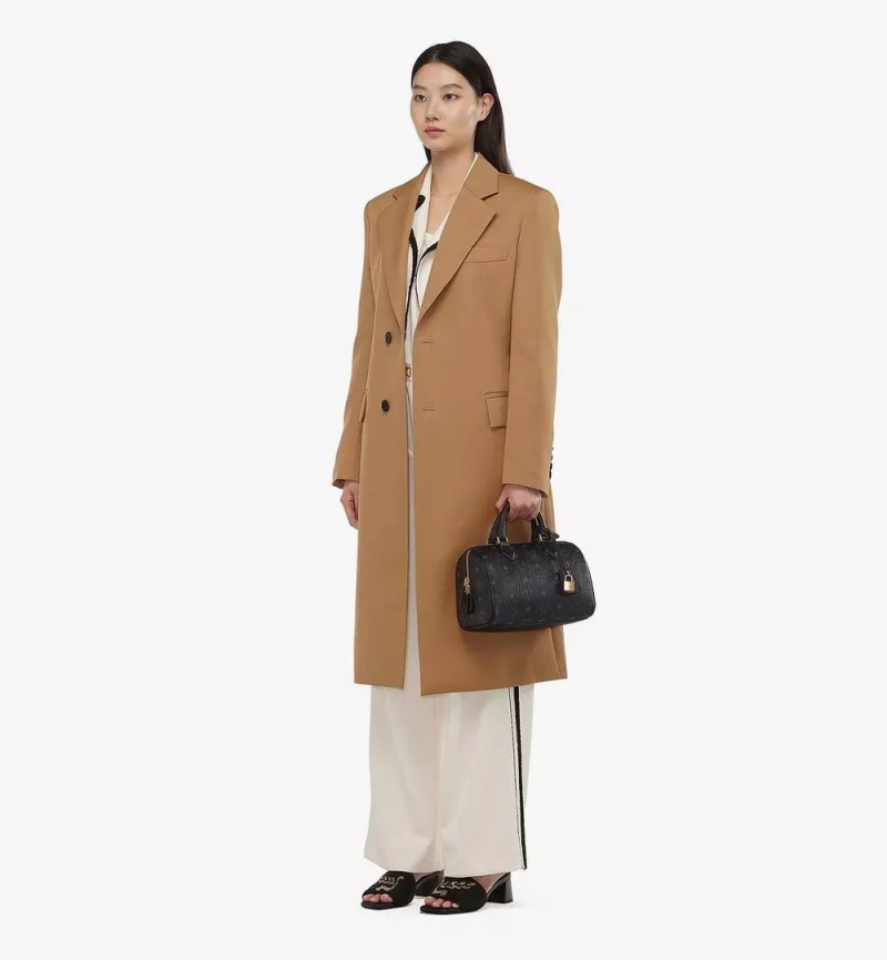 Kabelka MCM Worldwide Ella Boston in Visetos Čierne | 506891-VIO