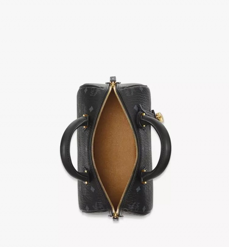 Kabelka MCM Worldwide Ella Boston in Visetos Čierne | 506891-VIO
