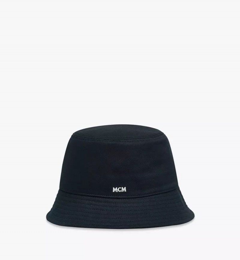 Klobuky MCM Worldwide Essential Logo Bucket in Bavlnene Twill Panske Siva | 974613-UCH