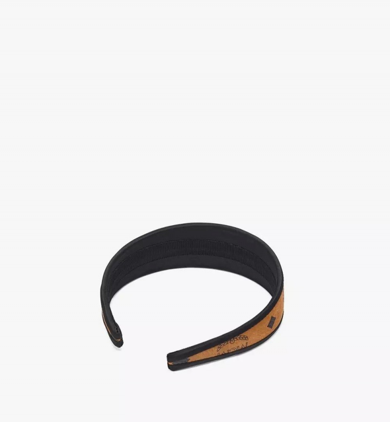 Klobuky MCM Worldwide Headband in Visetos Damske Hnede | 817209-SOF
