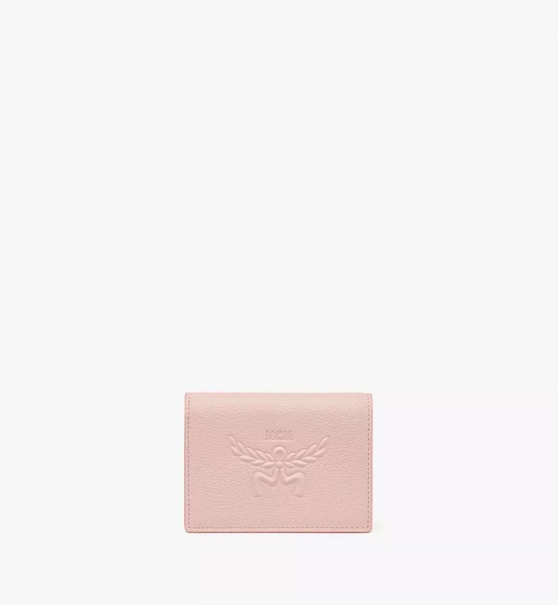 Male Penazenky MCM Worldwide Himmel Snap in Embossed Logo Kozene Ruzove | 853609-YVZ