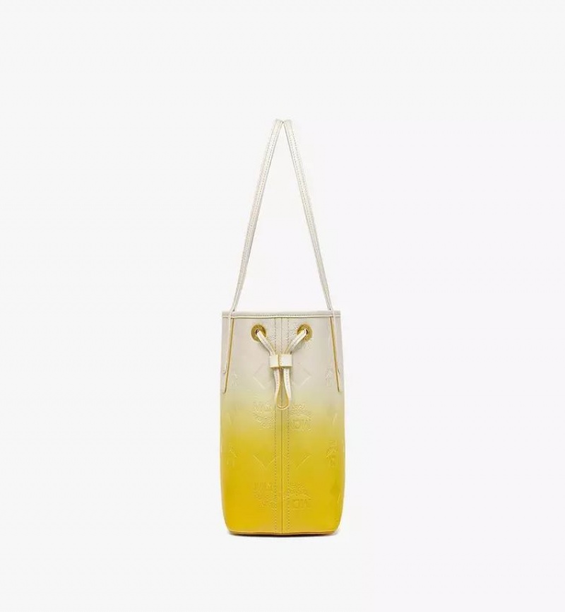 Nákupné Tašky MCM Worldwide Liz in Gradation Monogram Kozene Žlté | 621830-OUW