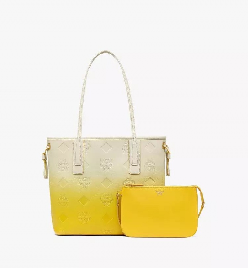 Nákupné Tašky MCM Worldwide Liz in Gradation Monogram Kozene Žlté | 621830-OUW