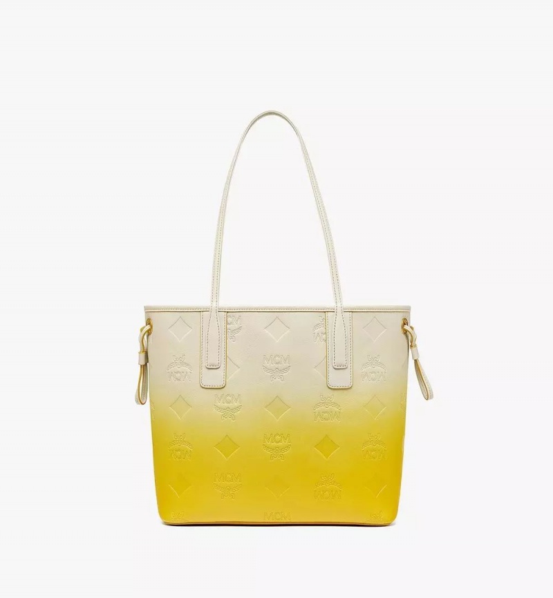 Nákupné Tašky MCM Worldwide Liz in Gradation Monogram Kozene Žlté | 621830-OUW