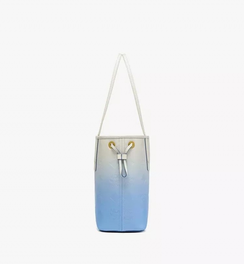 Nákupné Tašky MCM Worldwide Liz in Gradation Monogram Kozene Modre | 134506-LVI