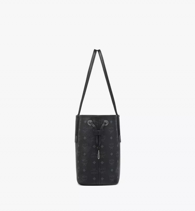 Nákupné Tašky MCM Worldwide Reversible Liz in Visetos Čierne | 809625-BFV