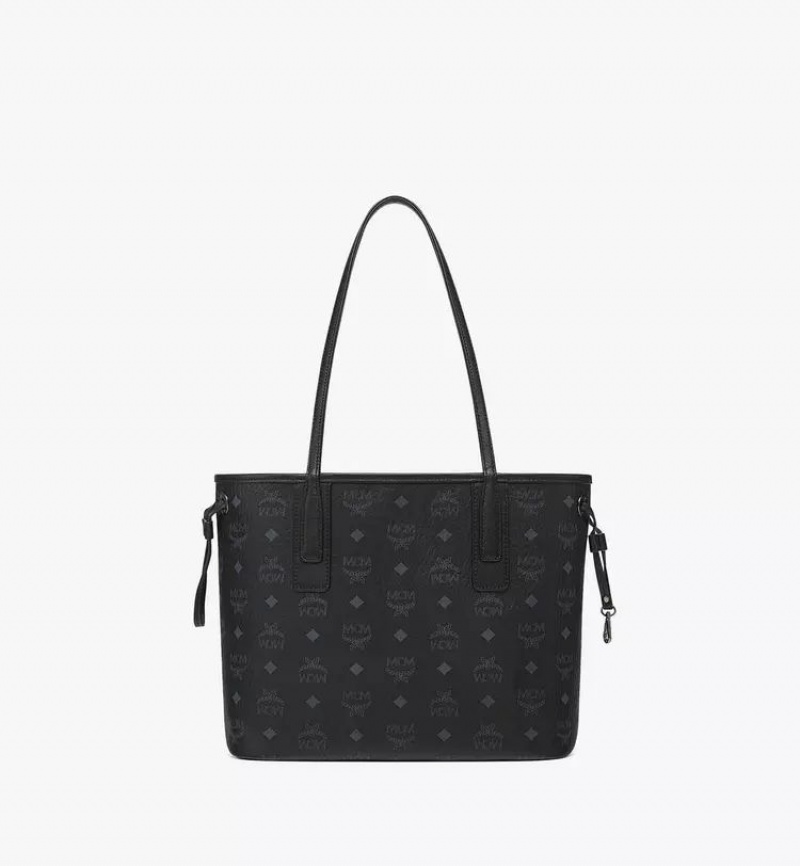 Nákupné Tašky MCM Worldwide Reversible Liz in Visetos Čierne | 809625-BFV