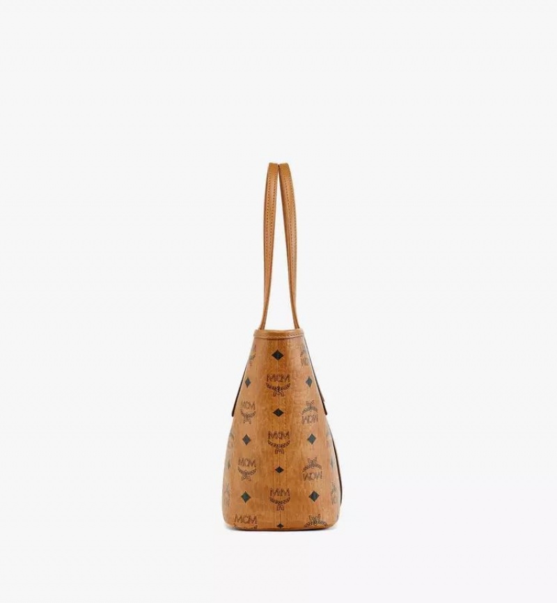 Nákupné Tašky MCM Worldwide Reversible Liz in Visetos Hnede | 721504-ANU