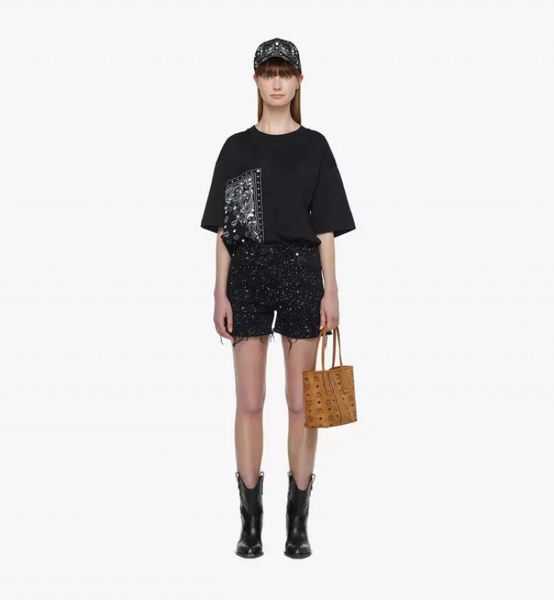 Nákupné Tašky MCM Worldwide Reversible Liz in Visetos Hnede | 721504-ANU