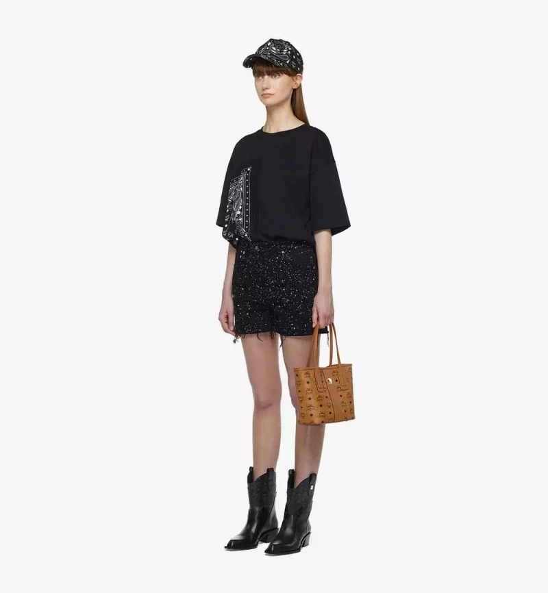 Nákupné Tašky MCM Worldwide Reversible Liz in Visetos Hnede | 721504-ANU