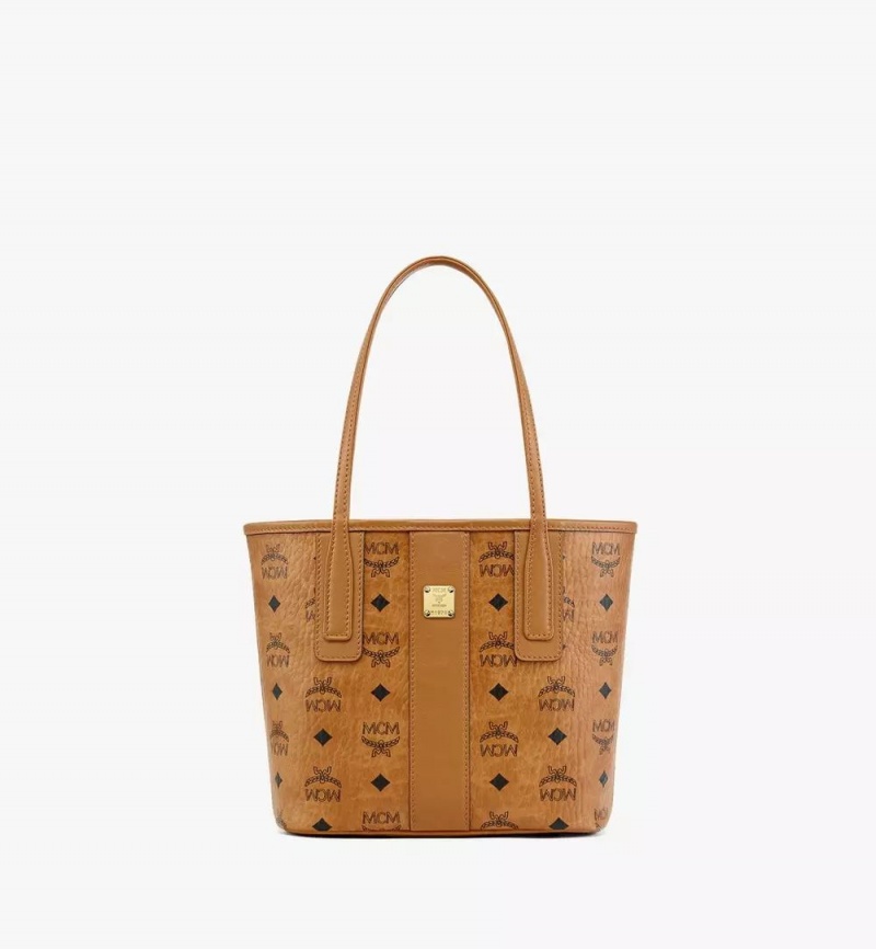 Nákupné Tašky MCM Worldwide Reversible Liz in Visetos Hnede | 721504-ANU