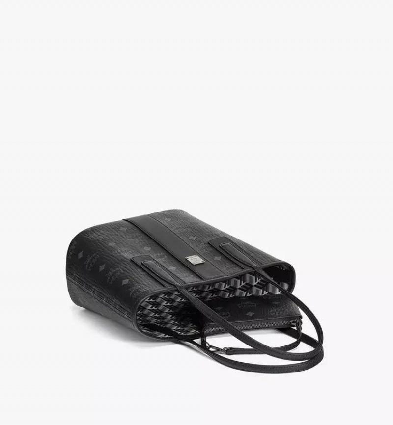 Nákupné Tašky MCM Worldwide Reversible Liz in Visetos Čierne | 354927-GHM