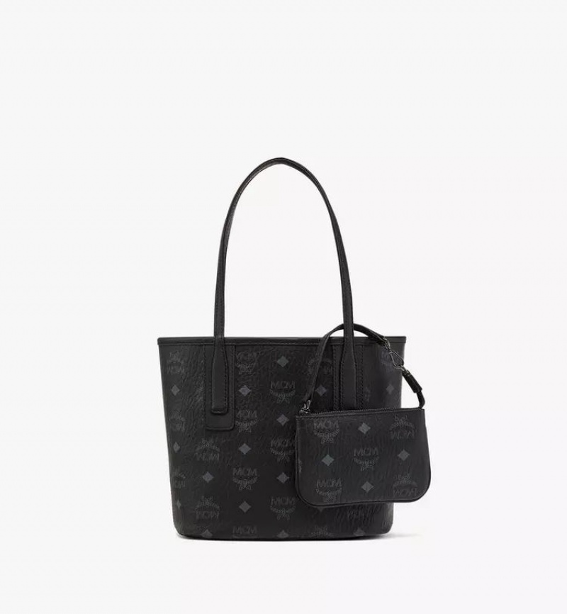 Nákupné Tašky MCM Worldwide Reversible Liz in Visetos Čierne | 354927-GHM