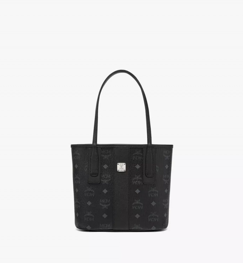 Nákupné Tašky MCM Worldwide Reversible Liz in Visetos Čierne | 354927-GHM